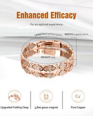 Jecanori copper bracelet with magnets offering everyday style and versatility.