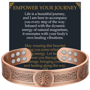 Jecanori copper bracelet for men with magnets 3800 Gauss for stylish daily accent