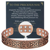Jecanori copper bracelet for men with tree of life design, stylish daily wear.
