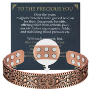 Jecanori copper bracelet for men with tree of life design, stylish daily wear.