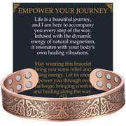 Jecanori copper bracelet for men with tree of life design for everyday wear