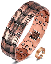 Jecanori copper bracelet for men close-up showing premium finish