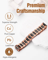 Jecanori copper magnetic bracelet carbon fiber face highlights sleek durability