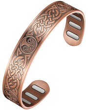 Jecanori copper magnetic bracelet with oval design for daily wear comfort