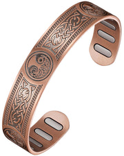 Jecanori copper magnetic bracelet with oval magnets for daily comfort