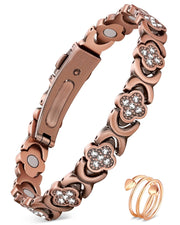 Jecanori copper magnetic bracelet close-up for daily wear and style