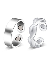 Jecanori leaf-design magnetic ring for women, stylish daily wear.