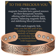 Jecanori magnetic copper bracelet for men with tree of life design adds timeless style