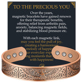 Jecanori magnetic copper bracelet with Tree of Life design, stylish and durable.