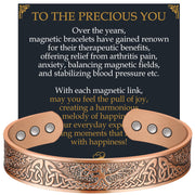 Jecanori magnetic copper bracelet with Tree of Life design, stylish and durable.