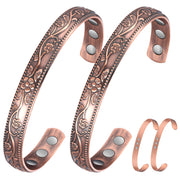 Jecanori magnetic copper bracelet on wrist showing everyday wear and style