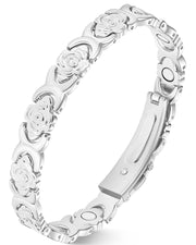 Jecanori magnetic copper bracelet for women with rose design adds subtle everyday elegance.