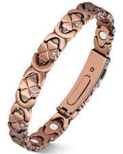 Jecanori magnetic copper bracelet for women, stylish daily wear with subtle, comfortable support.