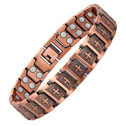 Jecanori Pure Copper Bracelet for Men closeup showing durable finish