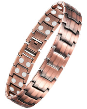 Jecanori copper bracelet for men with dual magnets for daily energy and style.