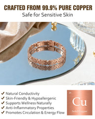 Jecanori rose charm with central crystal adds delicate sparkle.