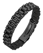 Jecanori ultra-strength magnetic bracelet hematite close-up, showcasing powerful magnets and premium finish.