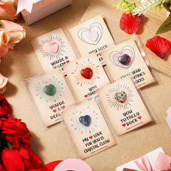 JellyArch Dalmatian stone heart gemstone for playful, colorful display