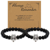 Jendfert Obsidian Energy Bracelet with dragon detail on black beads for stylish protection and daily momentum