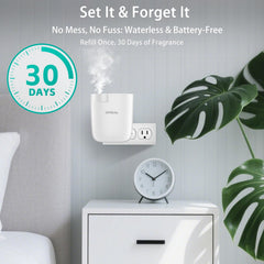 JEPEErbz Waterless Diffuser smart app-control enables custom schedules for user comfort.
