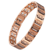 Jeracol Copper Cross Bracelet close-up with polished copper finish for daily wear