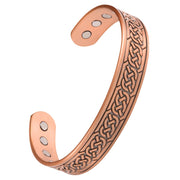 Jeracol pure copper bracelet with open cuff design for easy, comfortable adjustment.