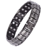 JEROOT magnetic bracelet double-row magnets for strong coverage and style.