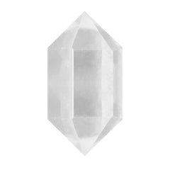 Jet International crystal quartz Herkimer gemstone close-up showing clarity and natural facets for collectors.