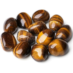 Jet International Tiger Eye Stones 100g ready for display and collection.