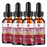 JIANKYTZ calcium citrate drops bottle front showing clear packaging for convenient daily calcium support.