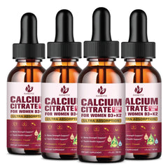 JIANKYTZ calcium citrate drops bottle front showing clear packaging for convenient daily calcium support.