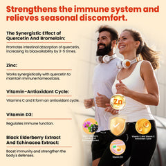Adults' quercetin bromelain gummies chew for easy daily supplementation