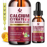 JIANKYTZ Calcium Citrate Drops bottle for convenient bone and teeth support.