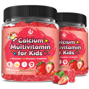 JIANKYTZ two-pack bottle of sugar-free gummy vitamins for kids supporting daily nutrition.