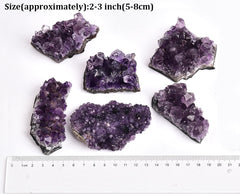 JIC Gem amethyst cluster in display emphasizes decor and ambience