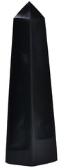 JIC Gem black obsidian wand with four facets for focused energy work