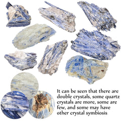JIC Gem blue kyanite rough crystal supports clear communication