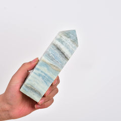JIC Gem crystal tower decor brightens a room with energy.