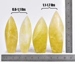 JIC Gem Lemon Quartz Tower apex point for focused energy in spaces