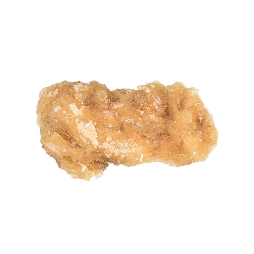 JIC Gem yellow calcite quartz cluster geode for meditation and decor.