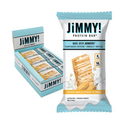 JimmyBAR Golden Vanilla Cookies N Cream bar front view with premium texture.