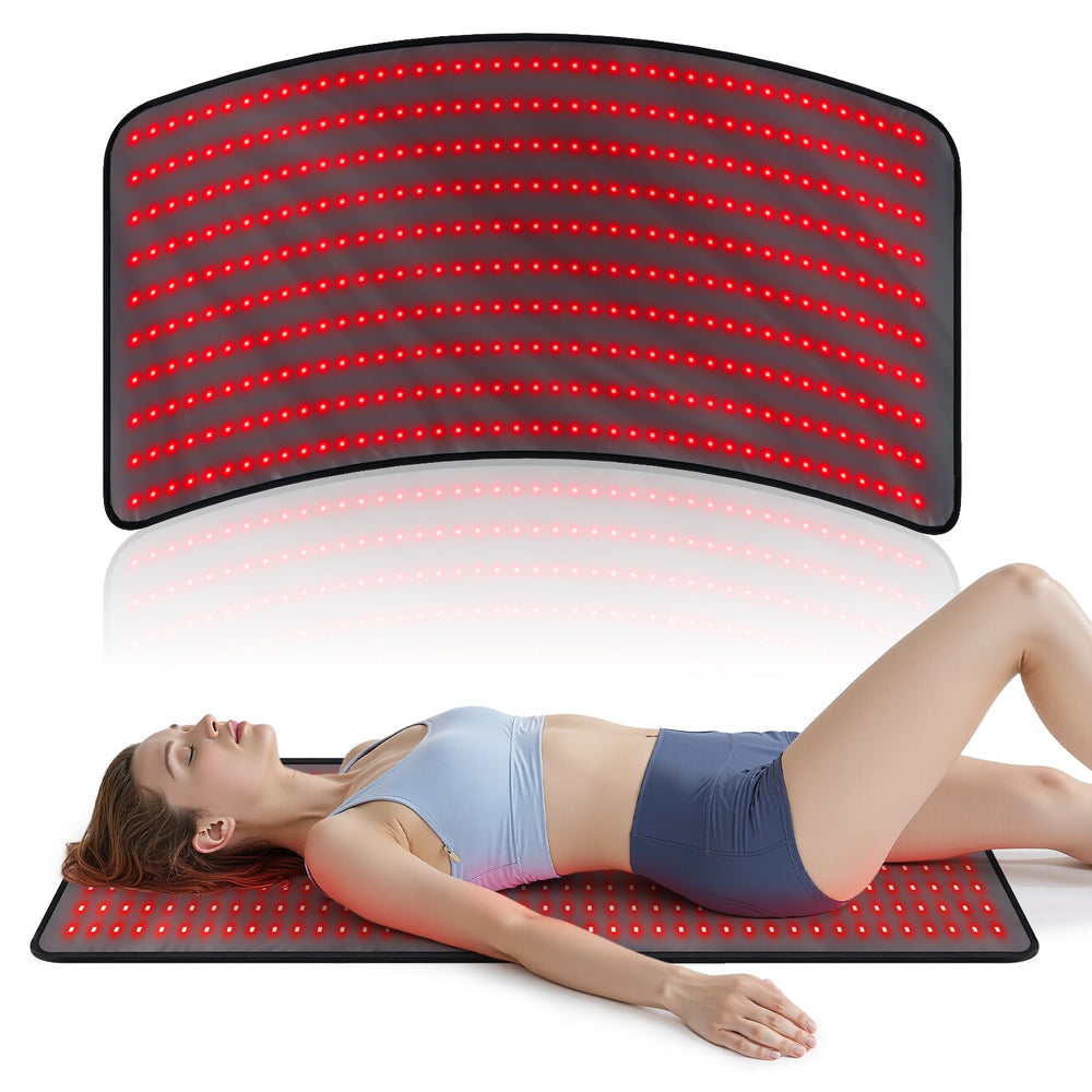 JINKEE Red Light Mat back coverage for full-back comfort and relief potential