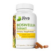 Jiva Botanicals Boswellia bottle front view, 120 capsules for joint support