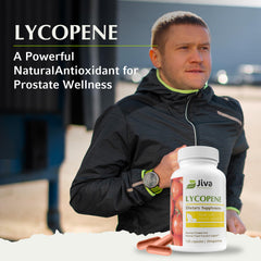 Jiva Botanicals Lycopene capsules daily dose demonstrates a simple 1-capsule routine.