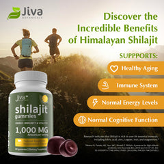 Raspberry-flavored Jiva gummies offering natural energy support