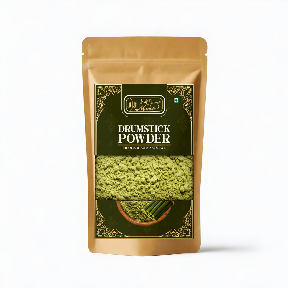 JJ Crunch N Munch drumstick powder in green packaging boosts premium flavor.