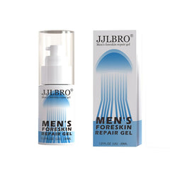 JJLBRO Foreskin Repair Gel bottle close-up highlighting natural hydration