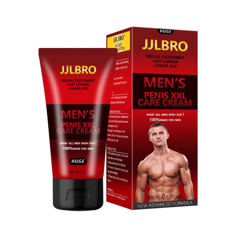 JJLBRO male enhancement cream bottle showing discreet packaging for daily use