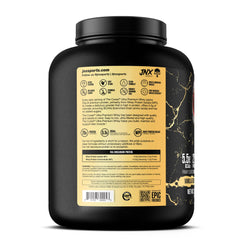 Creamy The Curse Vanilla Bean protein shake in glass demonstrating smooth texture