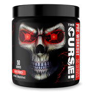 JNX Sports The Curse pre-workout tub in fruit punch ready for training energy.